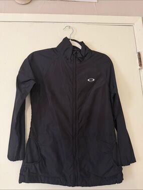 Oakley Women's Black Full-Zip Lightweight Utility Jacket